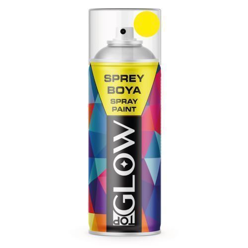 TOP GLOW SPREY BOYA 400 ML TRAFİK SARISI