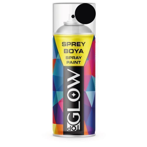 TOP GLOW SPREY BOYA 400 ML PARLAK SİYAH