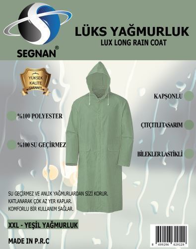 SEGNAN YAĞMURLUK LÜKS YEŞİL
