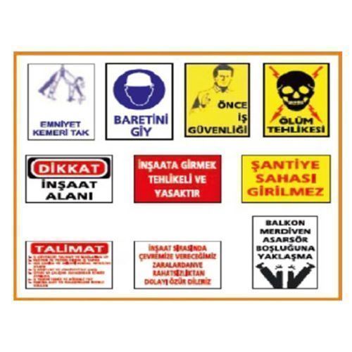 İKAZ LEVHASI 10'LU SET