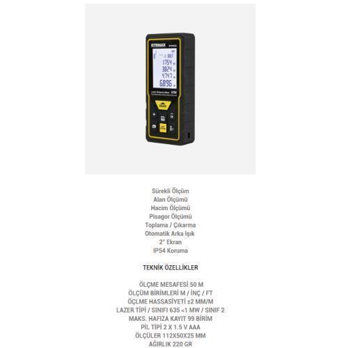 RTM 035 LAZER MESAFE ÖLÇER 50 MT