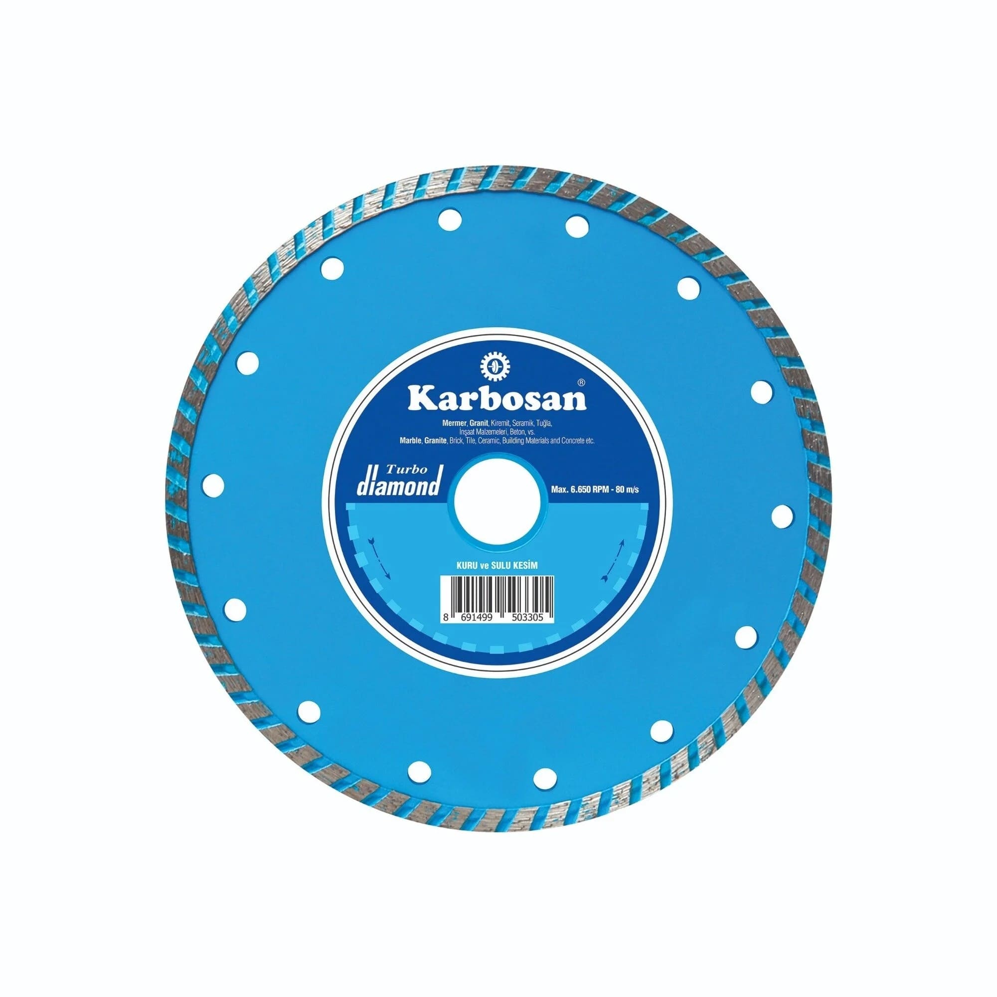 KARBOSAN 8300 TURBO BETON GRANİT KESİCİ 230'LUK ( MAVİ ) KARBOSAN 8300 TURBO BETON GRANİT KESİCİ 230'LUK ( MAVİ ) - Görsel 1