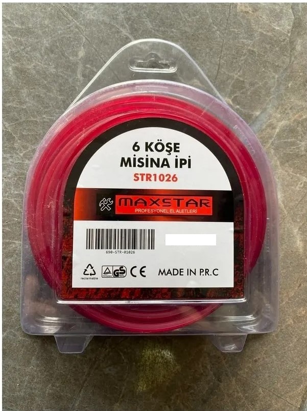 TIRPAN MİSİNASI 4,0 MM X 30 MT 4 KÖŞE TIRPAN MİSİNASI 4,0 MM X 30 MT 4 KÖŞE - Görsel 1