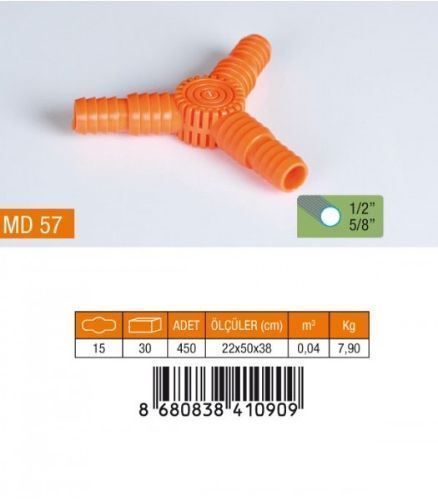 MED57 NORMAL TE 3'LÜ 1/2 x 5/8