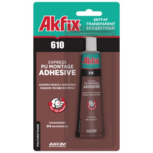 AKFİX 610 EXPRES MONTAJ SIVI ÇİVİ 50 ML ŞEFFAF