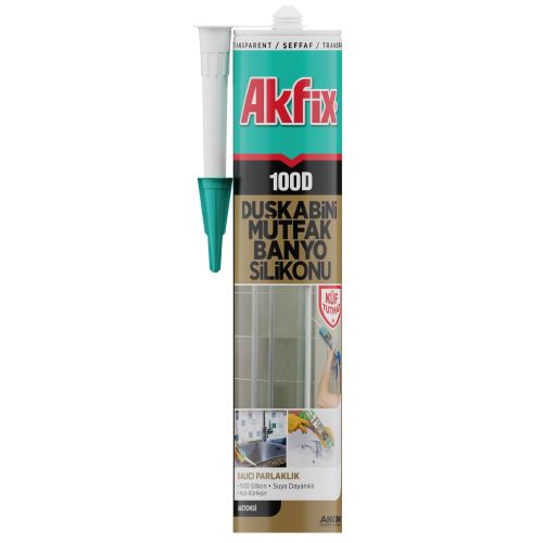 AKFİX DUŞAKABİN SİLİKONU ŞEFFAF 280 ML